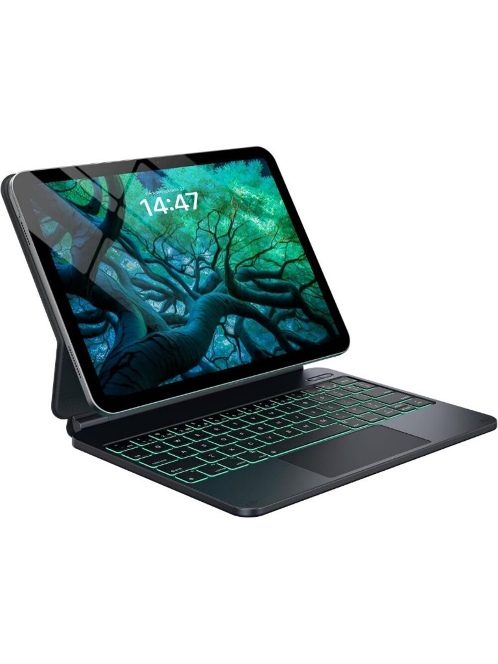 iPad 11th/10th Gen Keyboard Case with Floating Magnetic Stand - Slim & Stylish